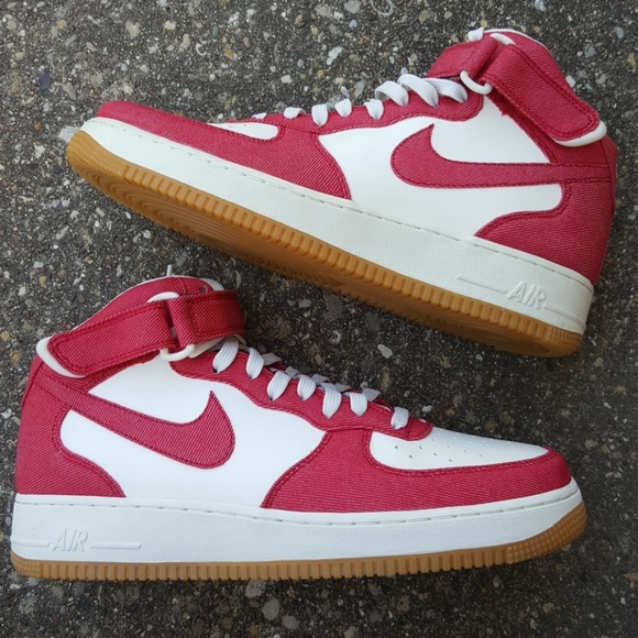 Nike Air Force 1 Mid University Red Mens 10.5 Nike Air Force 1 Mid University Red Mens 10.5